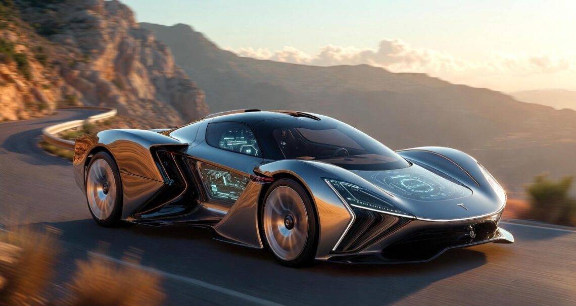 The Intelligent Supercar: 2050's Fusion of AI and Radical Engineering