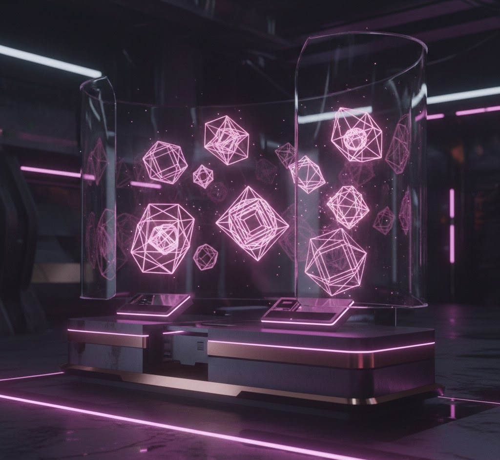 Pink Sci-Fi Future: 3D Tech Design Concepts
