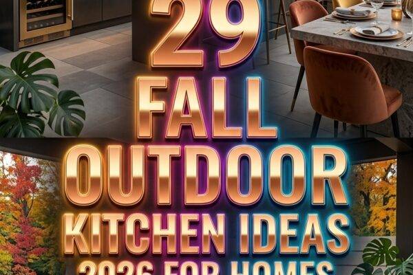 29 Fall Outdoor Kitchen Ideas 2026 for Homes Stylish Backyard Patio Inspiration