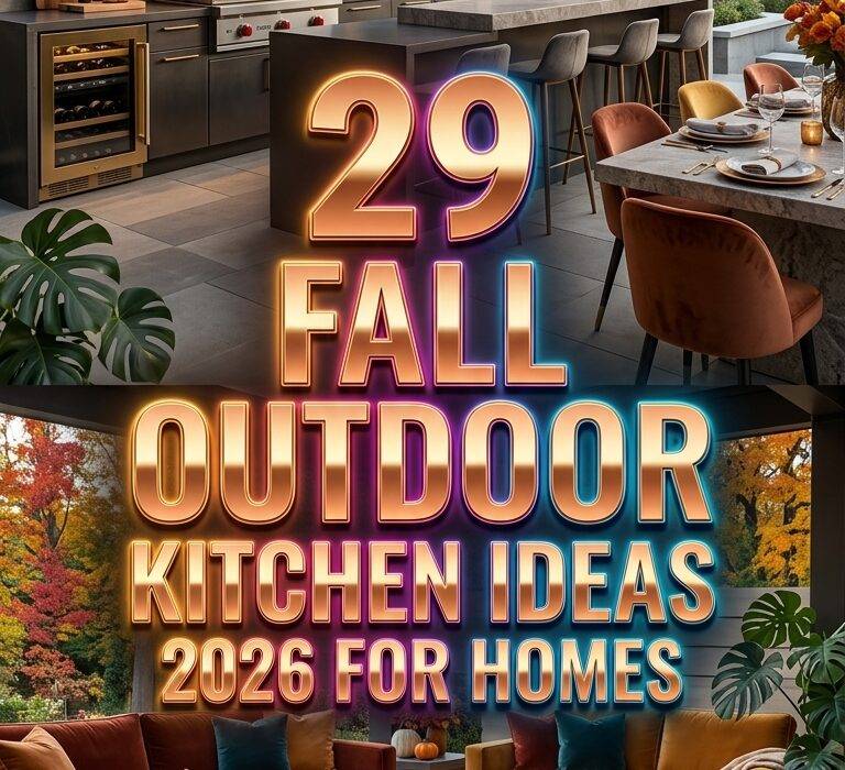 29 Fall Outdoor Kitchen Ideas 2026 for Homes Stylish Backyard Patio Inspiration