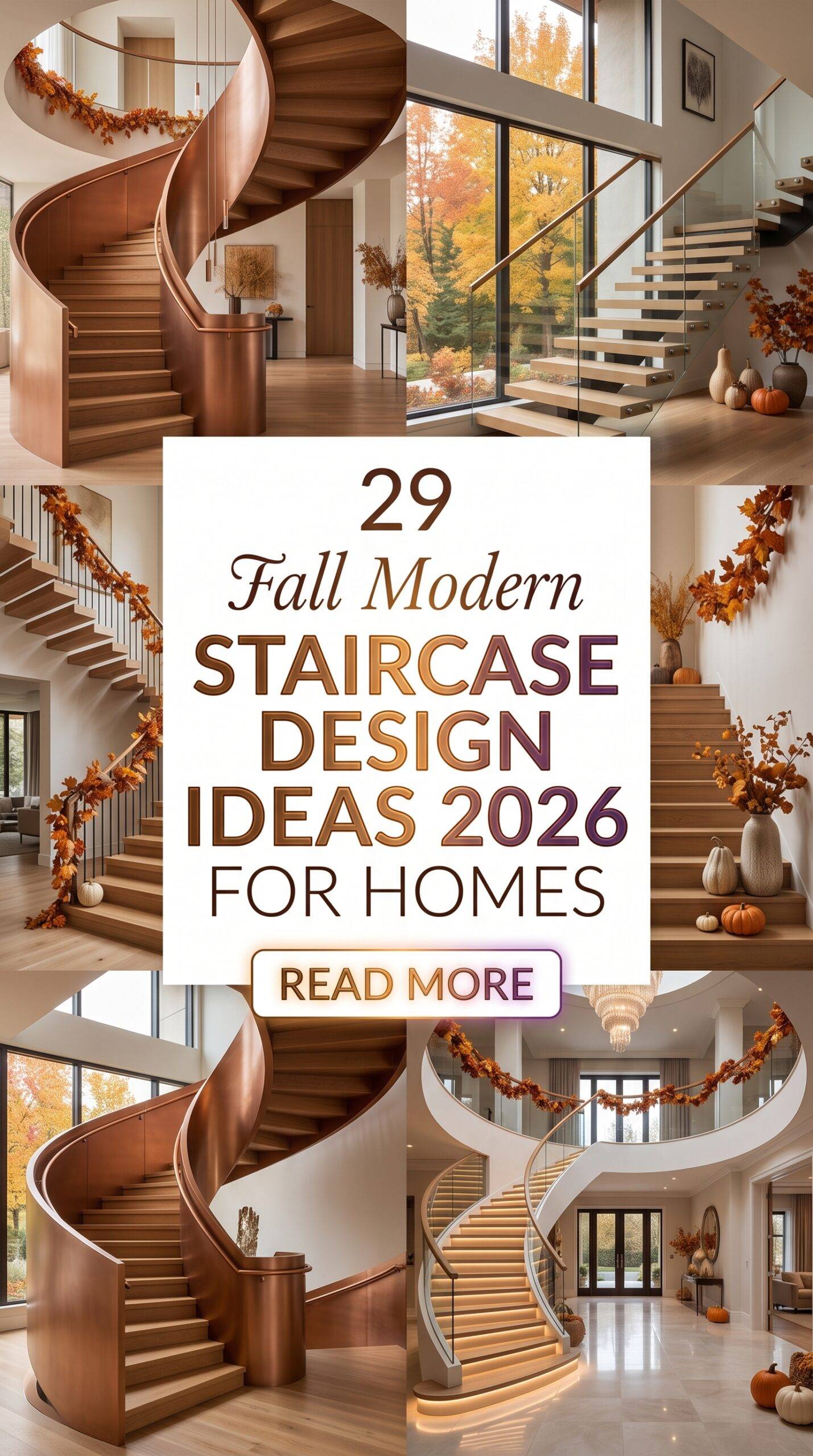 29 Fall Modern Staircases Design Ideas 2026 for Homes Transform Your Home with Style