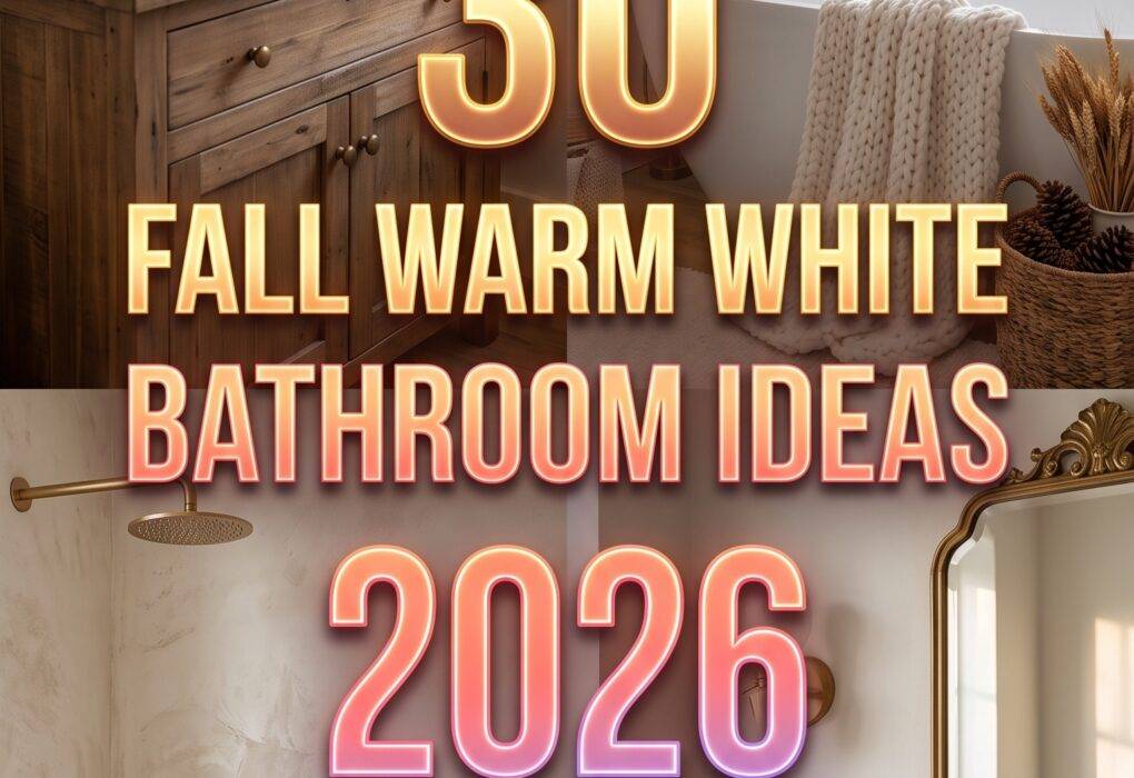 30 Fall Warm White Bathroom Ideas 2026 for Homes Paint Color Inspiration for Small & Primary Baths