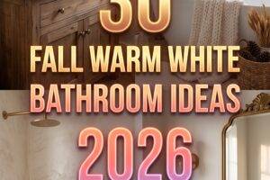 30 Fall Warm White Bathroom Ideas 2026 for Homes Paint Color Inspiration for Small & Primary Baths
