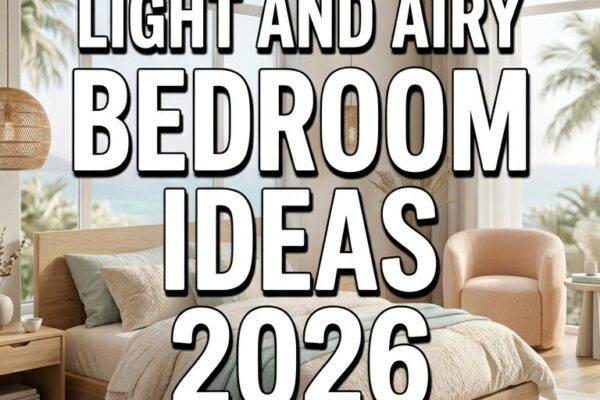27 Light and Airy Bedroom Ideas 2026 for Homes Fresh Cozy & Aesthetic Summer to Fall Decor
