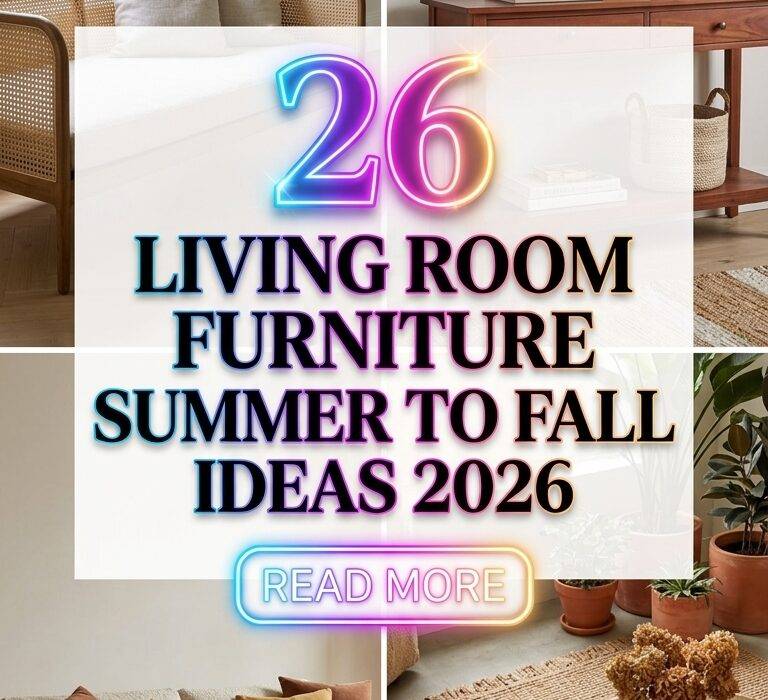 # 26 Living Room Furniture Ideas 2026 for Homes Stylish & Cozy Summer to Fall Inspiration