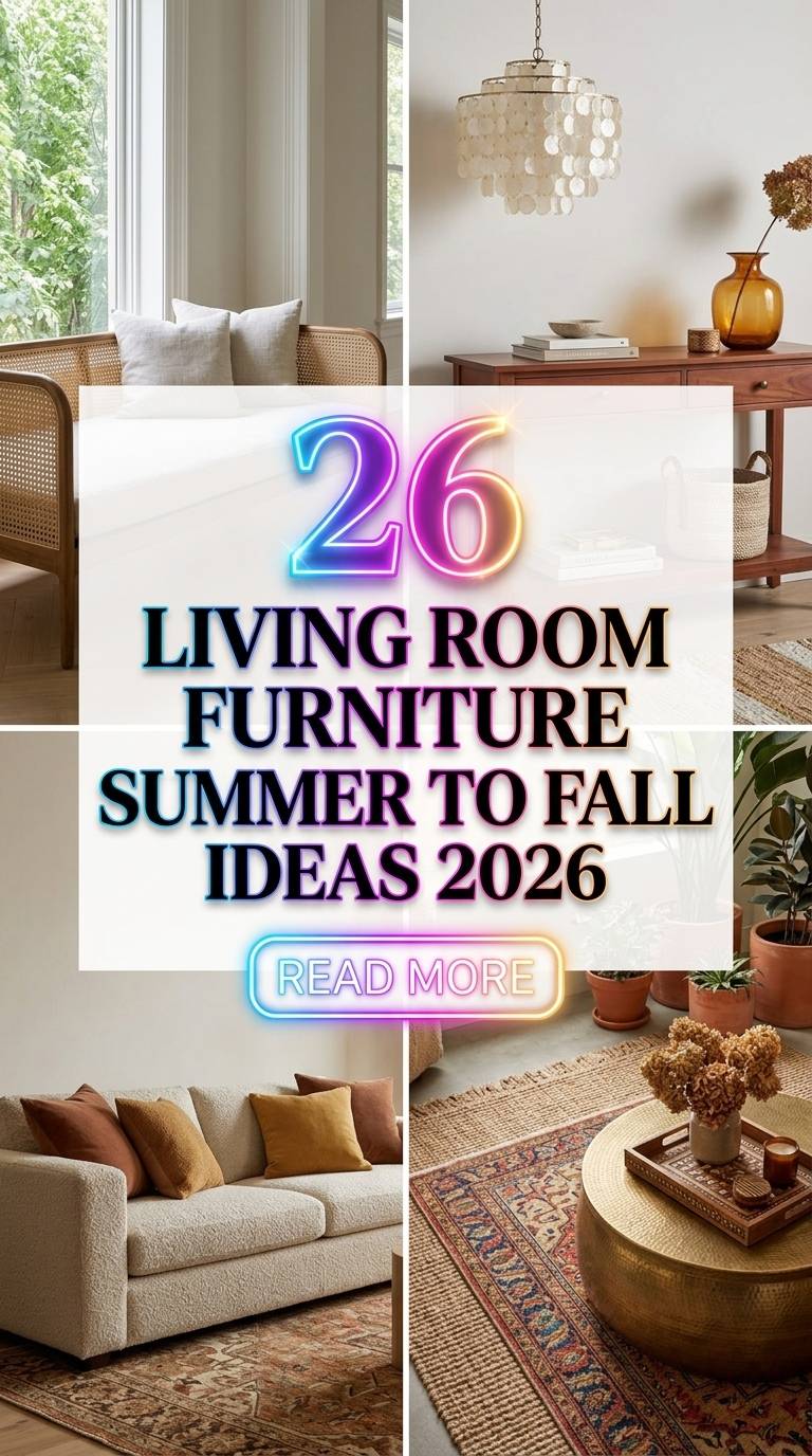 # 26 Living Room Furniture Ideas 2026 for Homes Stylish & Cozy Summer to Fall Inspiration
