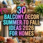 30 Balcony Decor Summer to Fall Ideas 2026 for Stylish Home Living Inspiration