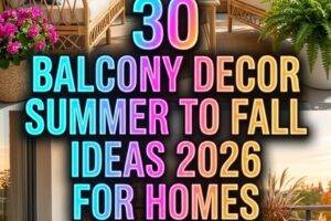 30 Balcony Decor Summer to Fall Ideas 2026 for Stylish Home Living Inspiration