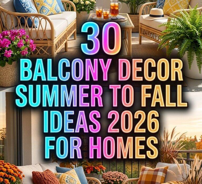 30 Balcony Decor Summer to Fall Ideas 2026 for Stylish Home Living Inspiration