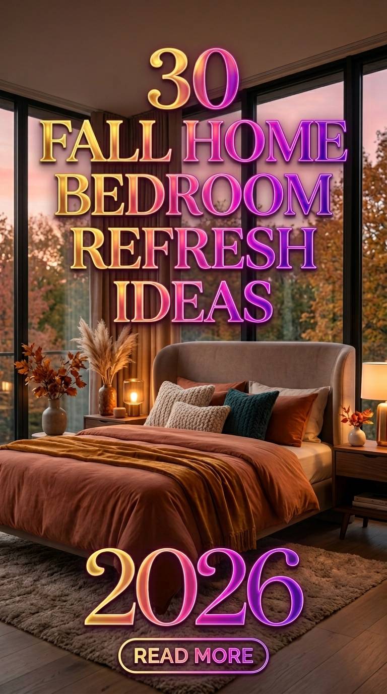 30 Fall Home Bedroom Refresh Ideas 2026 for Homes Stylish & Cozy Room Inspiration