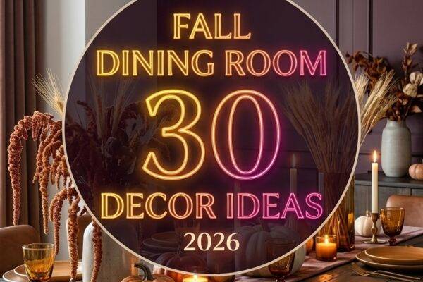 30 Fall Dining Room Decor Ideas 2026 for Homes A Stylish & Fresh Home Update