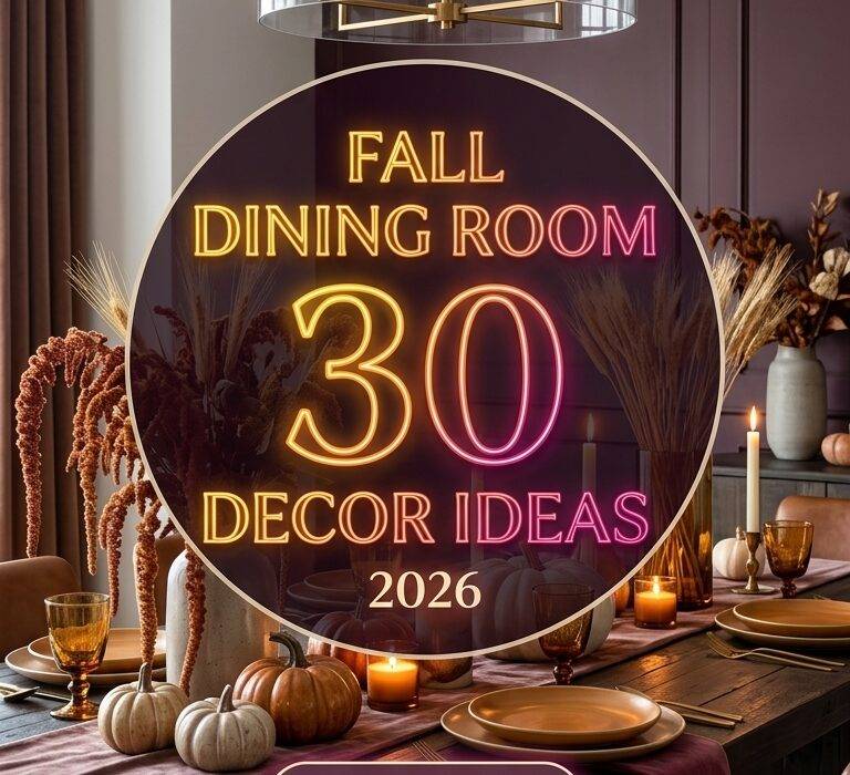 30 Fall Dining Room Decor Ideas 2026 for Homes A Stylish & Fresh Home Update