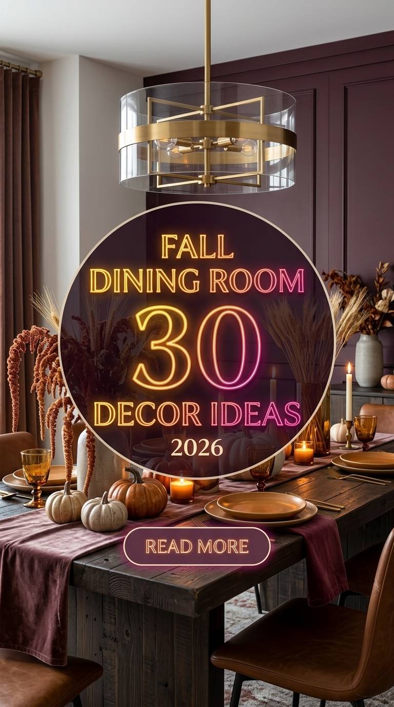 30 Fall Dining Room Decor Ideas 2026 for Homes A Stylish & Fresh Home Update
