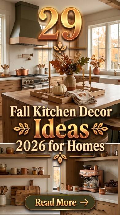 29 Fall Kitchen Decor Ideas 2026 for Homes Warm & Stylish Autumn Vibes