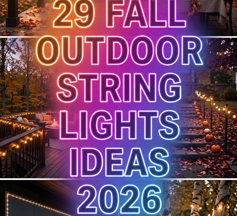 29 Fall Outdoor String Lights Ideas 2026 for Homes Transform Your Backyard Into a Glowing Paradise