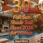 30 Fall Sun Shade Sail Ideas 2026 for Homes Stylish Triangle, DIY & Lighted Shade Designs