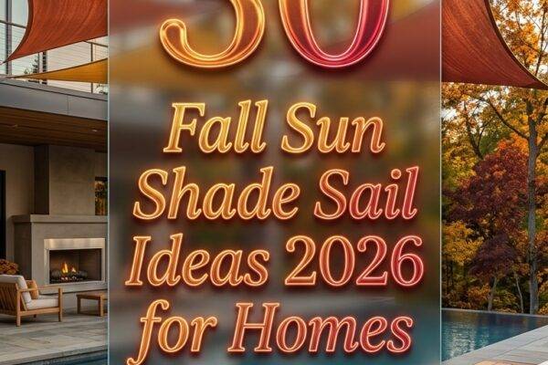 30 Fall Sun Shade Sail Ideas 2026 for Homes Stylish Triangle, DIY & Lighted Shade Designs