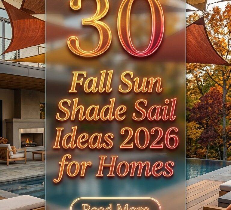 30 Fall Sun Shade Sail Ideas 2026 for Homes Stylish Triangle, DIY & Lighted Shade Designs