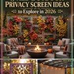 30 Fall Outdoor Privacy Screen Ideas 2026 for Homes Modern Backyard & Patio Inspiration