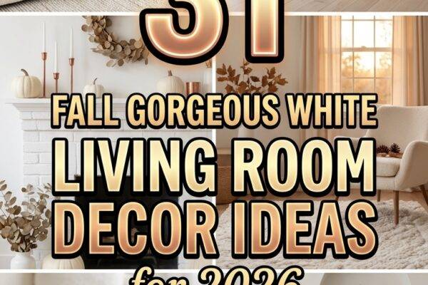 31 Fall Gorgeous White Living Room Decor Ideas 2026 for Homes Dream Home Inspiration
