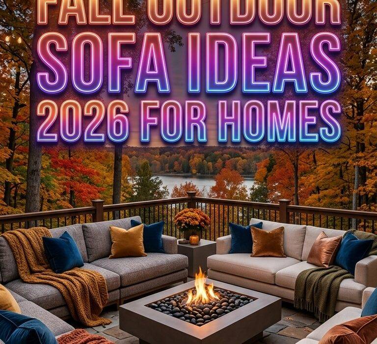 29 Fall Outdoor Sofa Ideas 2026 for Homes Modern Patio Space Inspiration