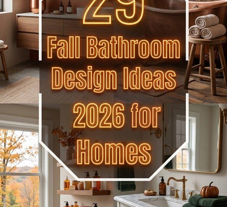 29 Fall Bathroom Design Ideas 2026 for Homes Modern, Elegant & Timeless Spaces