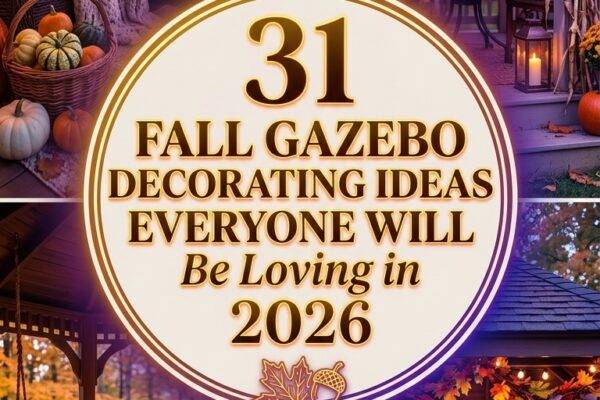31 Fall Gazebo Decorating Ideas 2026 for Homes Backyard, Patio & Party Garden Inspiration