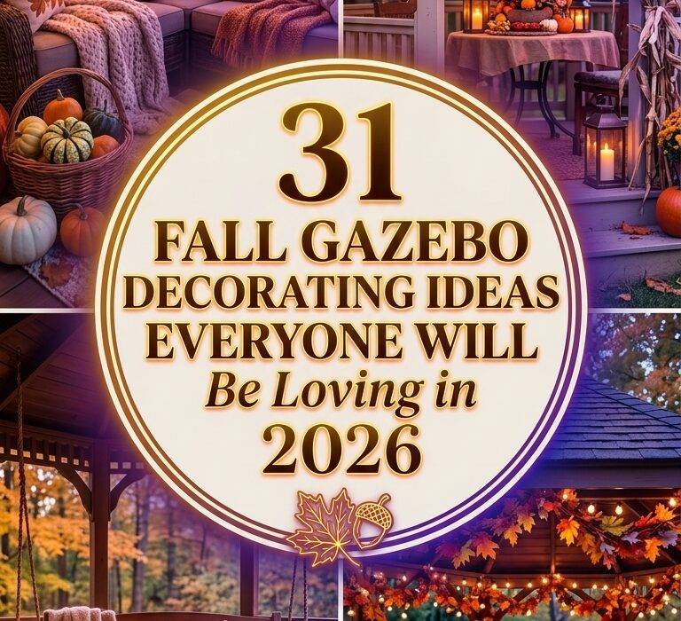 31 Fall Gazebo Decorating Ideas 2026 for Homes Backyard, Patio & Party Garden Inspiration