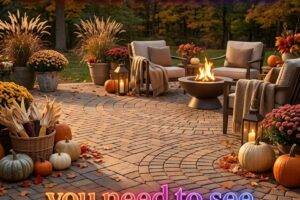 30 Fall Paver Patio Decor Patterns 2026 for Homes Modern Square, Brick & Herringbone Ideas