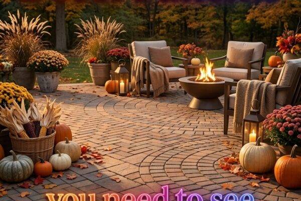 30 Fall Paver Patio Decor Patterns 2026 for Homes Modern Square, Brick & Herringbone Ideas