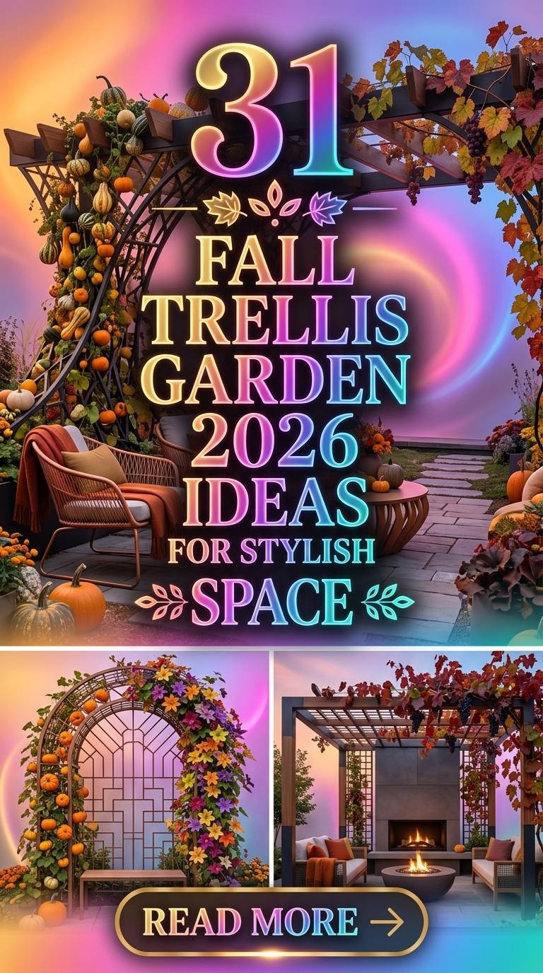 31 Fall Trellis Garden Ideas 2026 for Homes Stylish Vertical Outdoor Spaces