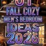 31 Fall Cozy Men’s Bedroom Ideas 2026 for Homes Modern Masculine Style Inspiration