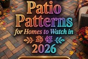 31 Paver Patio Patterns 2026 for Homes Fall Modern Square, Brick & Herringbone Designs