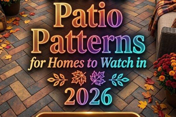 31 Paver Patio Patterns 2026 for Homes Fall Modern Square, Brick & Herringbone Designs