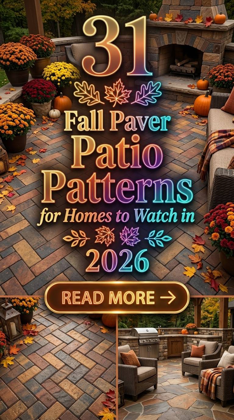 31 Paver Patio Patterns 2026 for Homes Fall Modern Square, Brick & Herringbone Designs