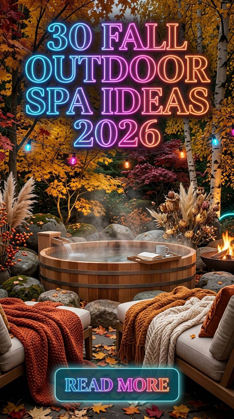 30 Fall Outdoor Spa Ideas 2026 for Homes Modern Backyard Relaxation Inspiration