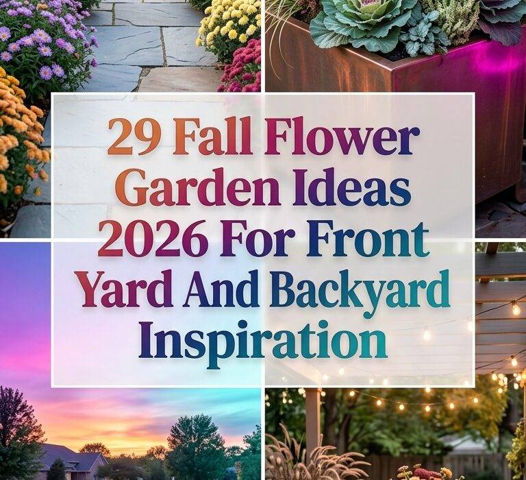 29 Fall Flower Garden Ideas 2026 for Homes Front Yard & Backyard Inspiration