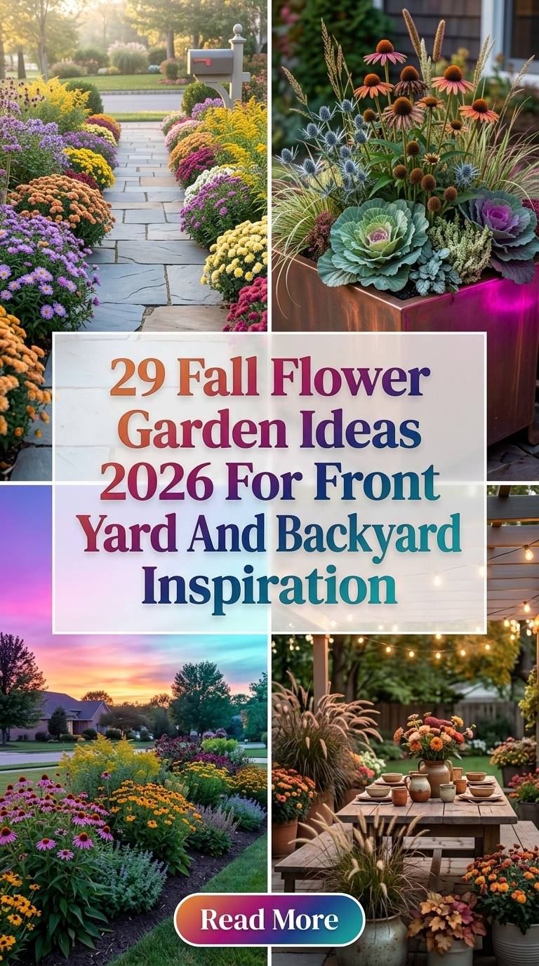 29 Fall Flower Garden Ideas 2026 for Homes Front Yard & Backyard Inspiration