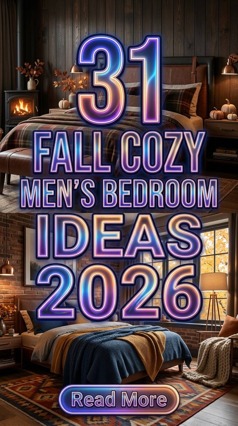 31 Fall Cozy Men’s Bedroom Ideas 2026 for Homes Modern Masculine Style Inspiration