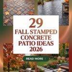 29 Fall Stamped Concrete Patio Ideas 2026 for Homes | Modern Backyards & Outdoor Living