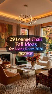 29 Lounge Chair Fall Ideas for Living Room 2026 | Modern Comfort & Stylish Decor Inspiration for Homes