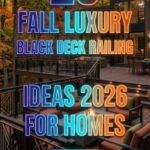 29 Fall Luxury Black Deck Railing Ideas 2026 for Homes | Stunning Outdoor Design Inspiration