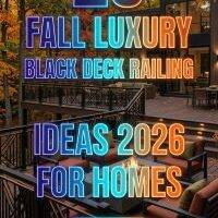 29 Fall Luxury Black Deck Railing Ideas 2026 for Homes | Stunning Outdoor Design Inspiration