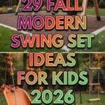 29 Fall Modern Swing Set Ideas for Kids 2026 for Homes | Stylish Backyard Play Designs