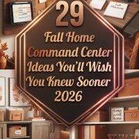 29 Fall Home Command Center Ideas 2026 for Homes | Smart Organization You'll Wish You Knew Sooner
