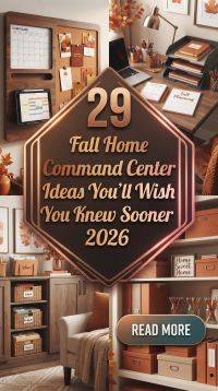 29 Fall Home Command Center Ideas 2026 for Homes | Smart Organization You'll Wish You Knew Sooner
