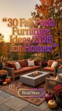 30 Fall Patio Furniture Ideas 2026 for Homes | Modern Outdoor Spaces You'll Love
