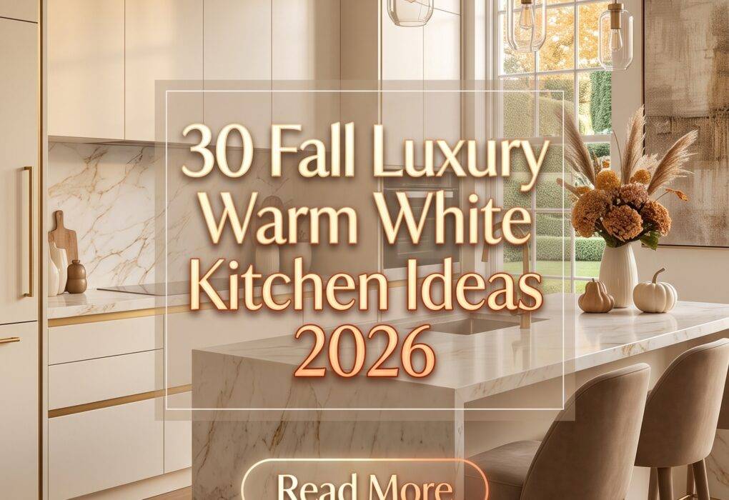 30 Fall Luxury Warm White Kitchen Ideas 2026 for Homes | Elegant Paint Color Inspiration