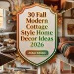 30 Fall Modern Cottage Style Home Decor Ideas 2026 | Cozy & Timeless Interior Inspiration