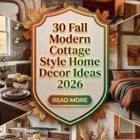 30 Fall Modern Cottage Style Home Decor Ideas 2026 | Cozy & Timeless Interior Inspiration